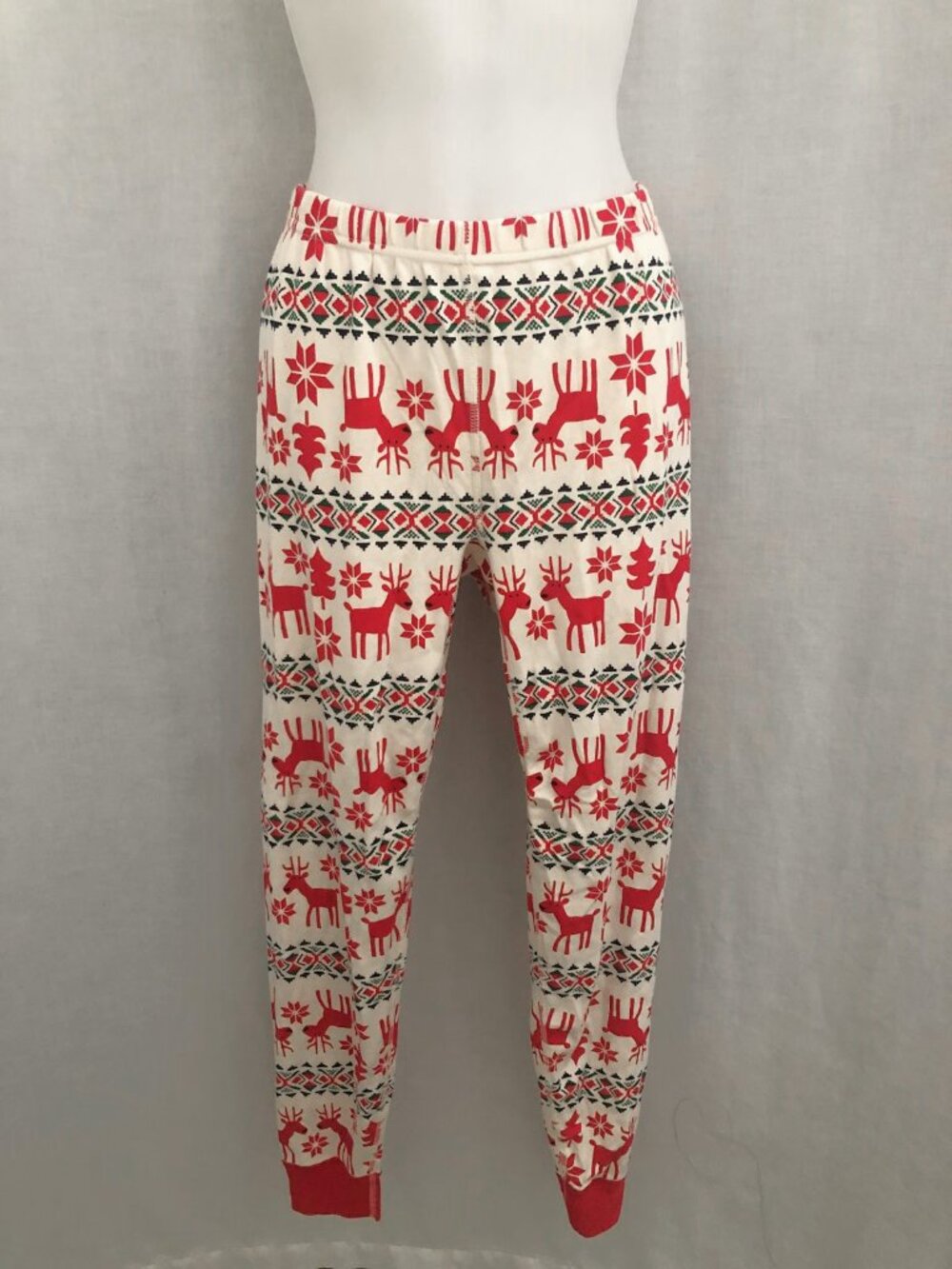 Hanna Andersson Holiday Reindeer Print Organic Cotton Pajama Pants